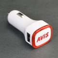 Lucent - Dual USB car charger featuring LED light trim